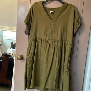 Universal Threads Olive Canvas Dress